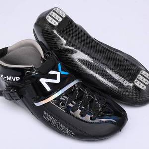 新款新NX-MVP速滑鞋竞速鞋碳纤热塑脚型大饼溜冰鞋专业成人儿童轮